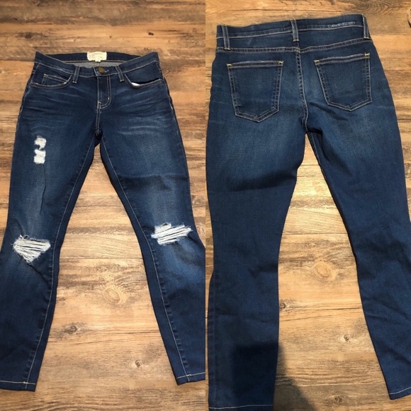 Current/Elliott ankle crop skinny jeans - Picture 2 of 4